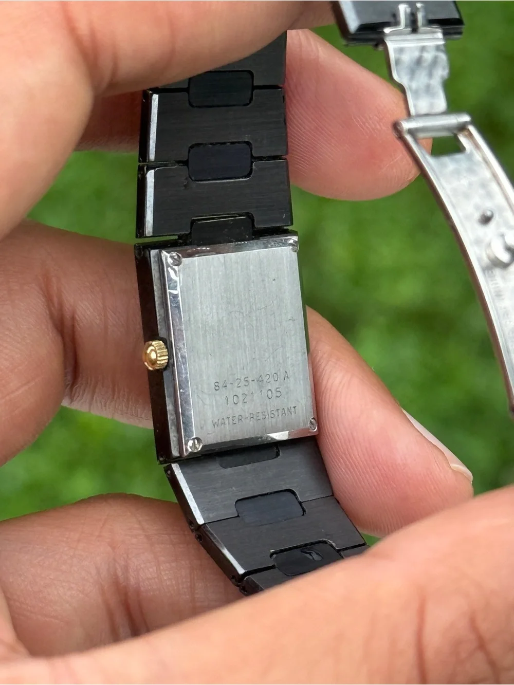 Movado Women's museum Square vintage met black swiss quarts  Watch